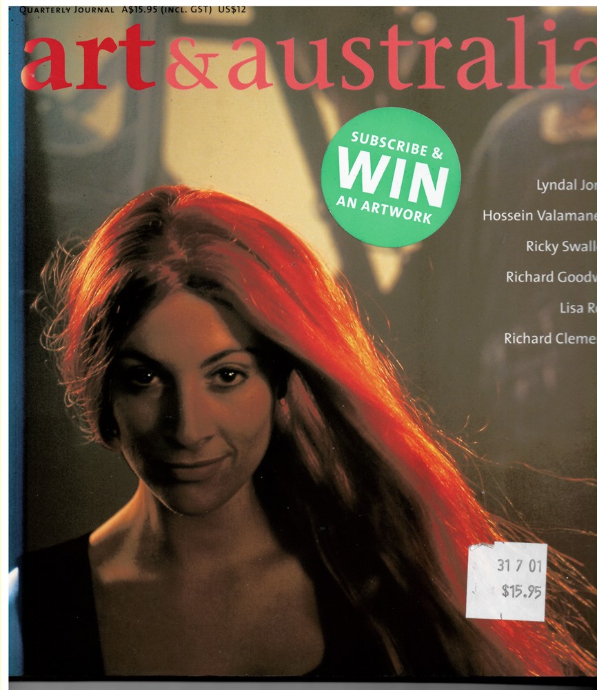 CREE, LAURA MURRAY (EDITOR) - Art and Australia. Arts Quarterly Volume 38 Number 4 Winter 2001