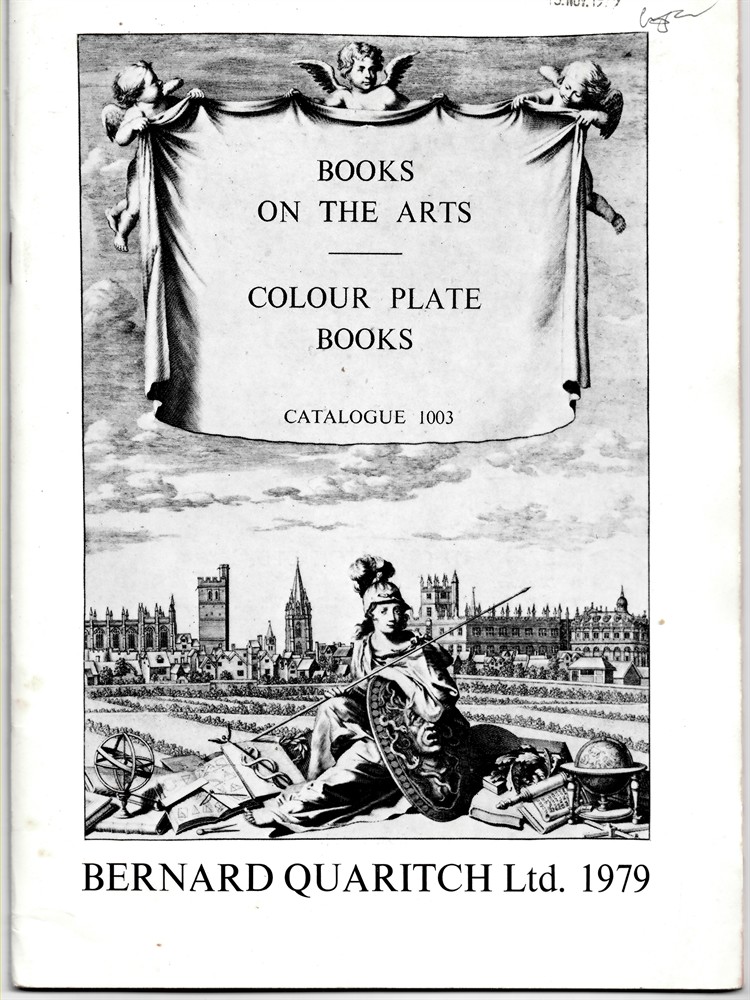 QUARITCH, BERNARD - Books on the Arts. Colour Plate Books. Catalogue 1003