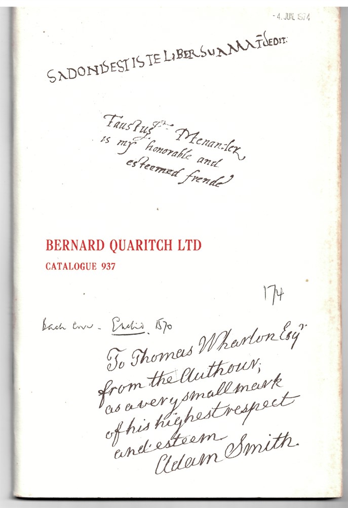 BERNARD QUARITCH - Printed Books & Manuscripts (Catalogue 937)
