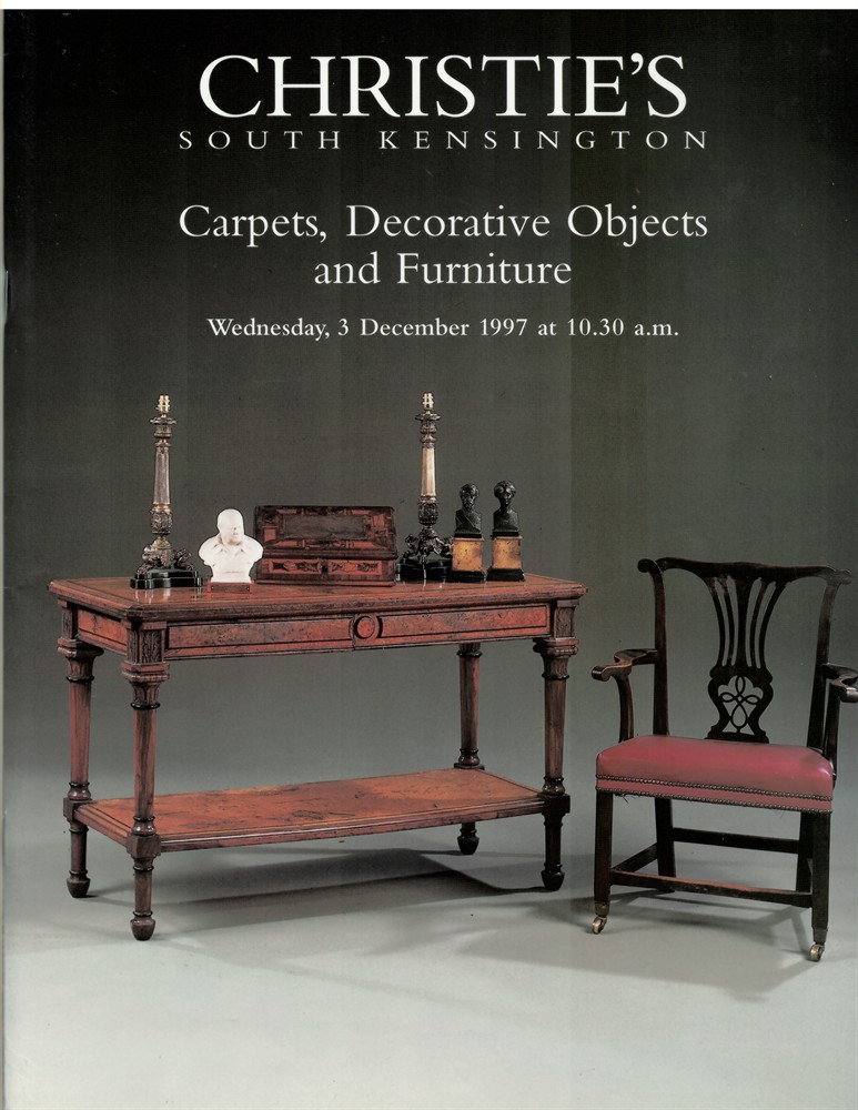 CHRISTIE'S - Carpets, Decorative Objects and Furniture. Christie's South Kensington. Wednesday, 3 December 1997. Frn--7817