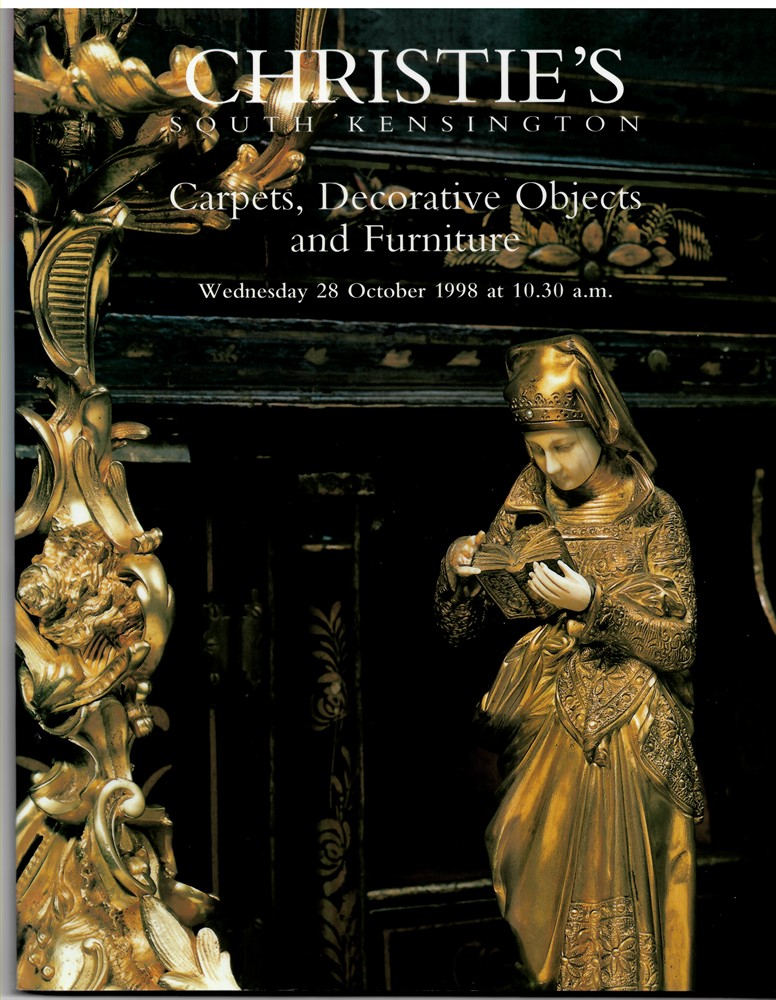 CHRISTIE'S - Carpets, Decorative Objects and Furniture. Christie's South Kensington. Wednesday 28 October 1998. Fob-8172
