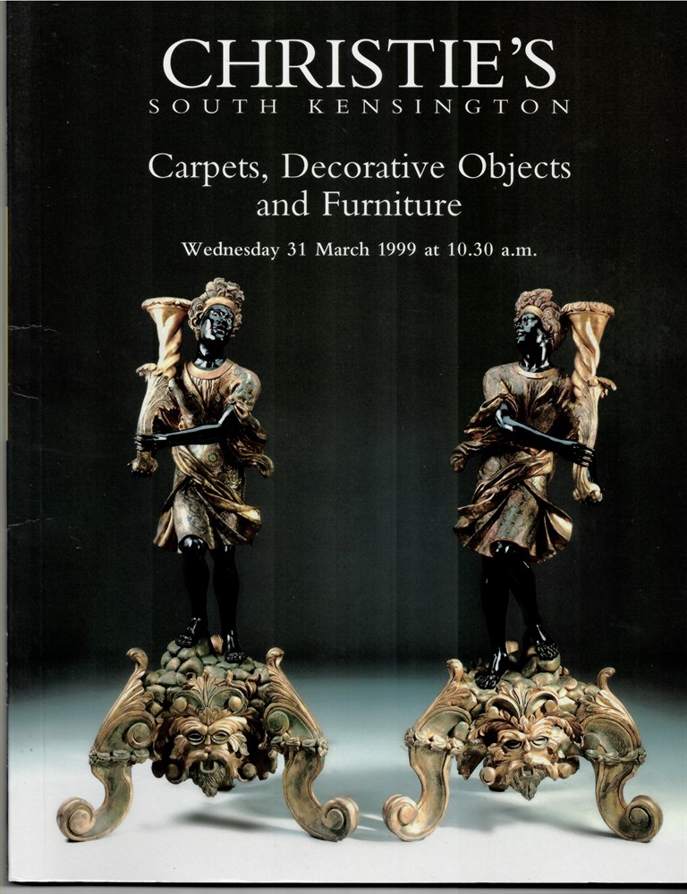 CHRISTIE'S - Carpets, Decorative Objects and Furniture. Christie's South Kensington. Wednesday 31 March 1999. Frn-8336
