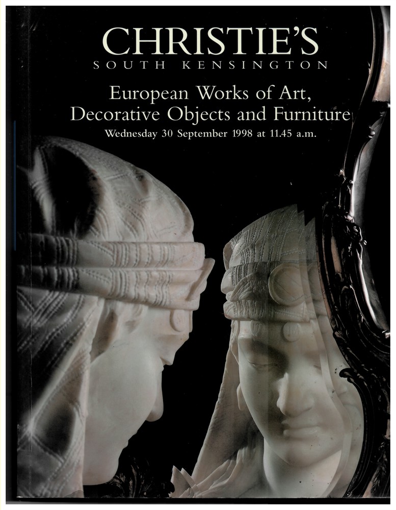 CHRISTIE'S SOUTH KENSINGTON - European Works of Art, Decorative Objects, Carpets and Furniture. London, Wednesday, 30 September 1998 Frn-8133