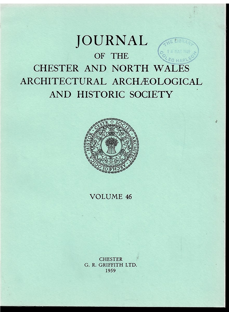 Image for Journal of the Chester and North Wales Architectural Archaeological and Historic Society Volume 46 1959 Journal of the Chester and North Wales Architectural Archaeological and Historic Society Volume 46 1959