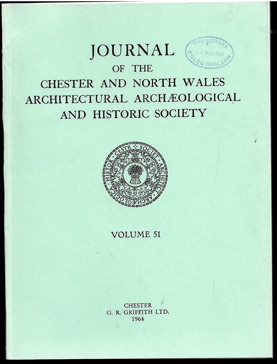 Image for Journal of the Chester and North Wales Architectural Archaeological and Historic Society Volume 51 1964 Journal of the Chester and North Wales Architectural Archaeological and Historic Society Volume 51 1964