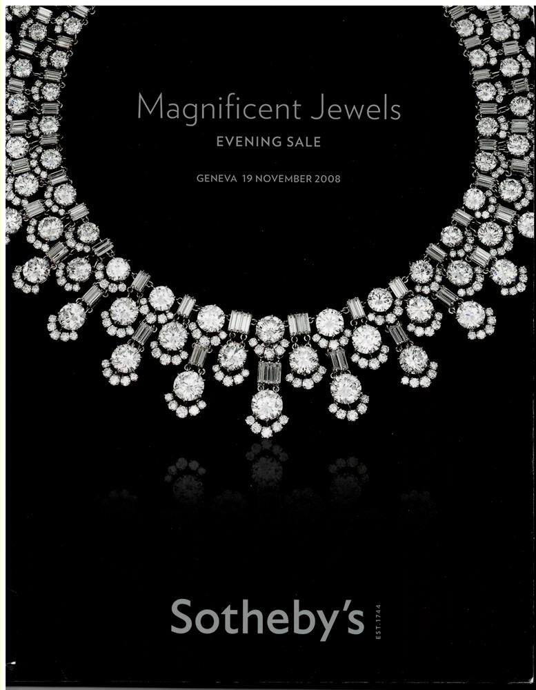 SOTHEBY'S - Magnificent Jewels. Evening Sale. Geneva, 19 November 2008