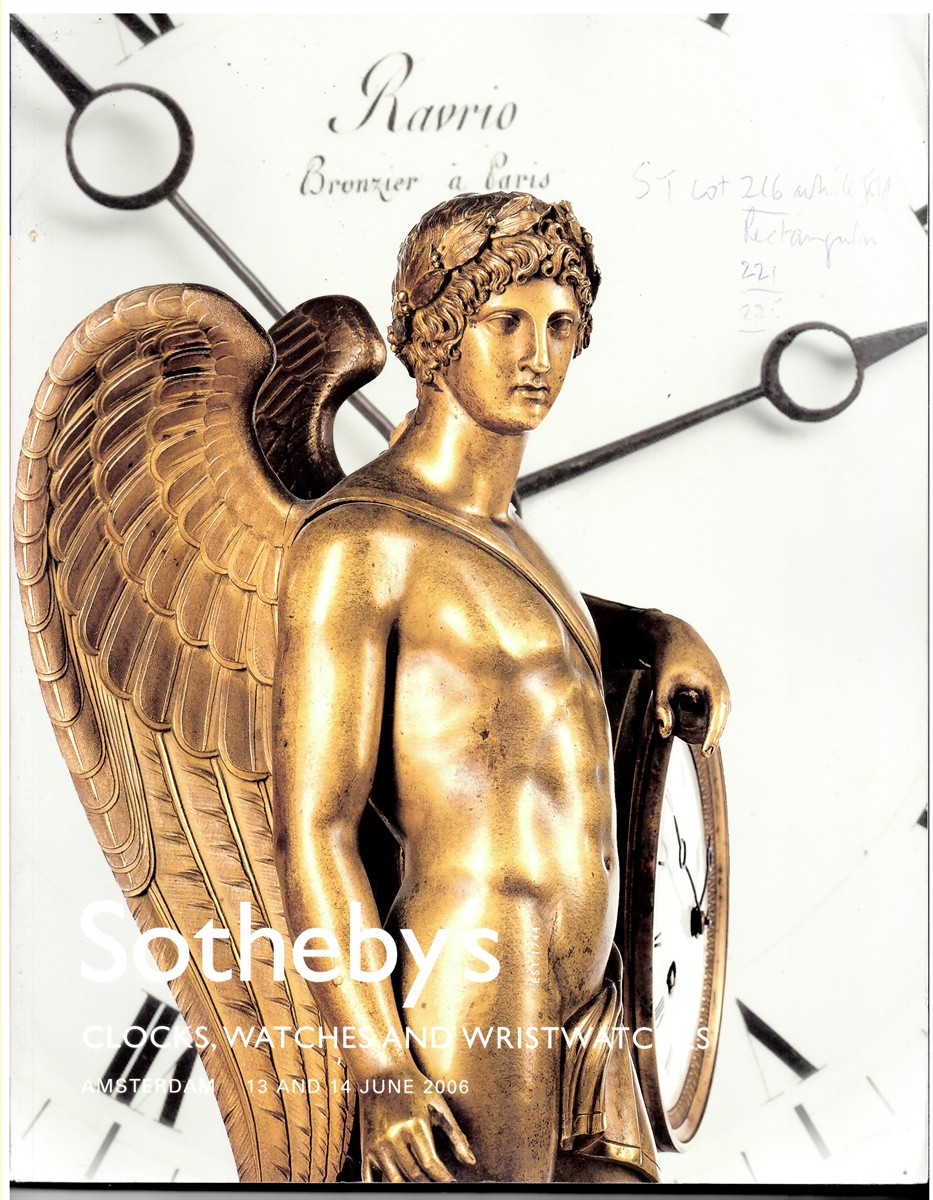 SOTHEBY'S - Clocks, Watches & Wristwatches. Amsterdam 13 and 14 June 2006