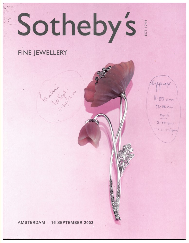 SOTHEBY'S - Fine Jewellery. Amsterdam 16 September 2003