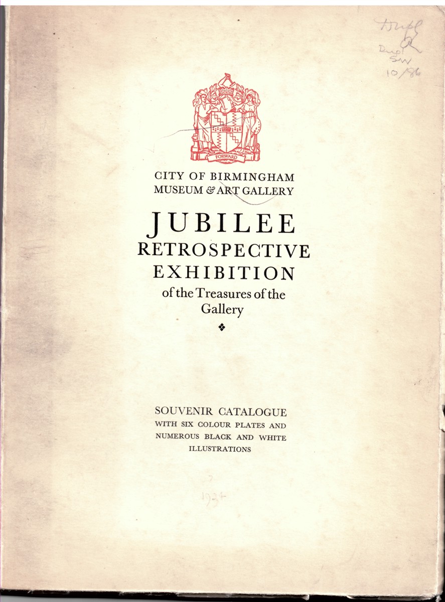 SMITH , S. K. KAINES - Jubilee Retrospective Exhibition of the Treasures of the Gallery : Souvenir Catalogue