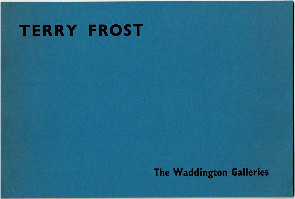 WADDINGTON GALLERIES - Terry Frost 31 October - 23 November 1963