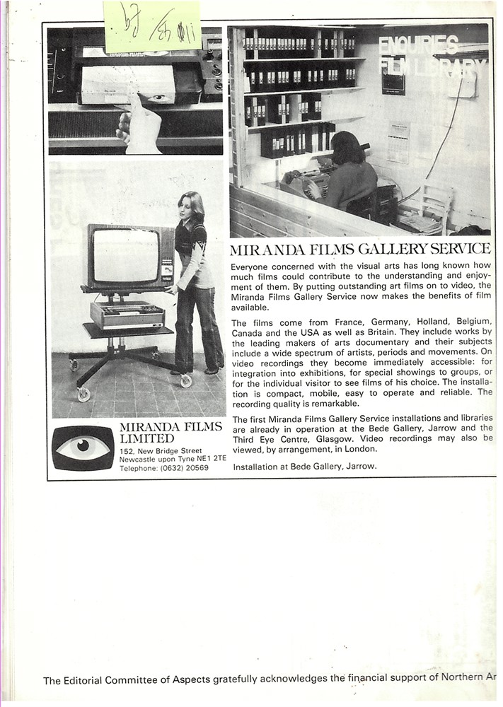 PAINTER, COLIN & ANNE (EDITORS) - Aspects. A Journal of Contemporary Art . Number 5 Winter 1978 /9