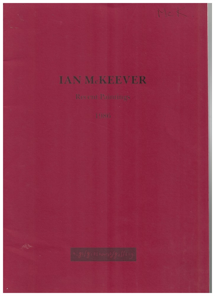 NIGEL GREENWOOD GALLERY - Ian Mckeever. Recent Paintings. 1986