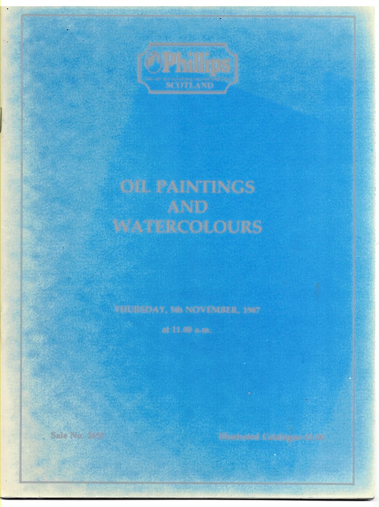 PHILLIPS - Oil Paintings and Watercolours (Sale 5 November 1987)