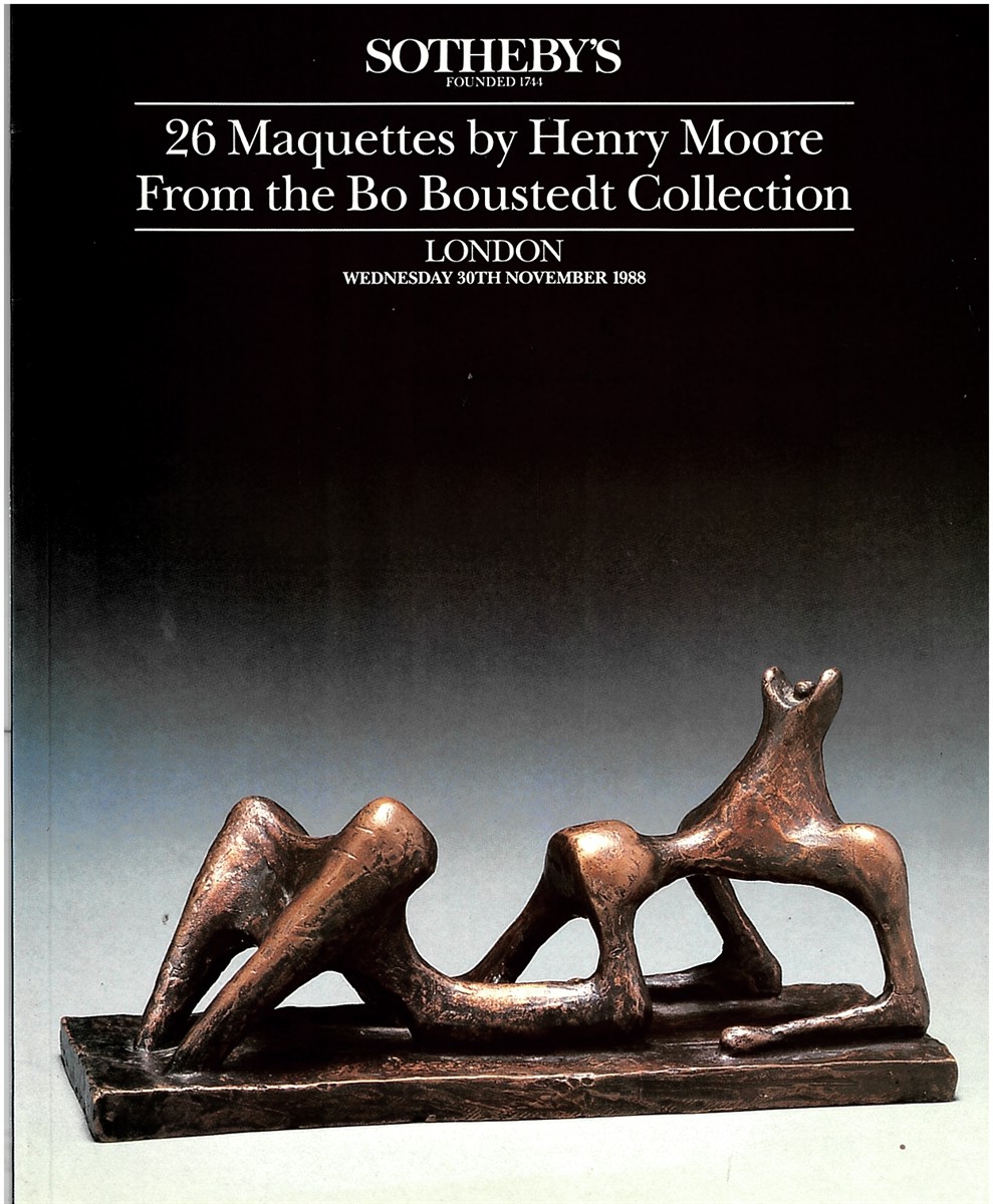 26 Maquettes by Henry Moore from the Bo Boustedt Collection. 30 November 1988