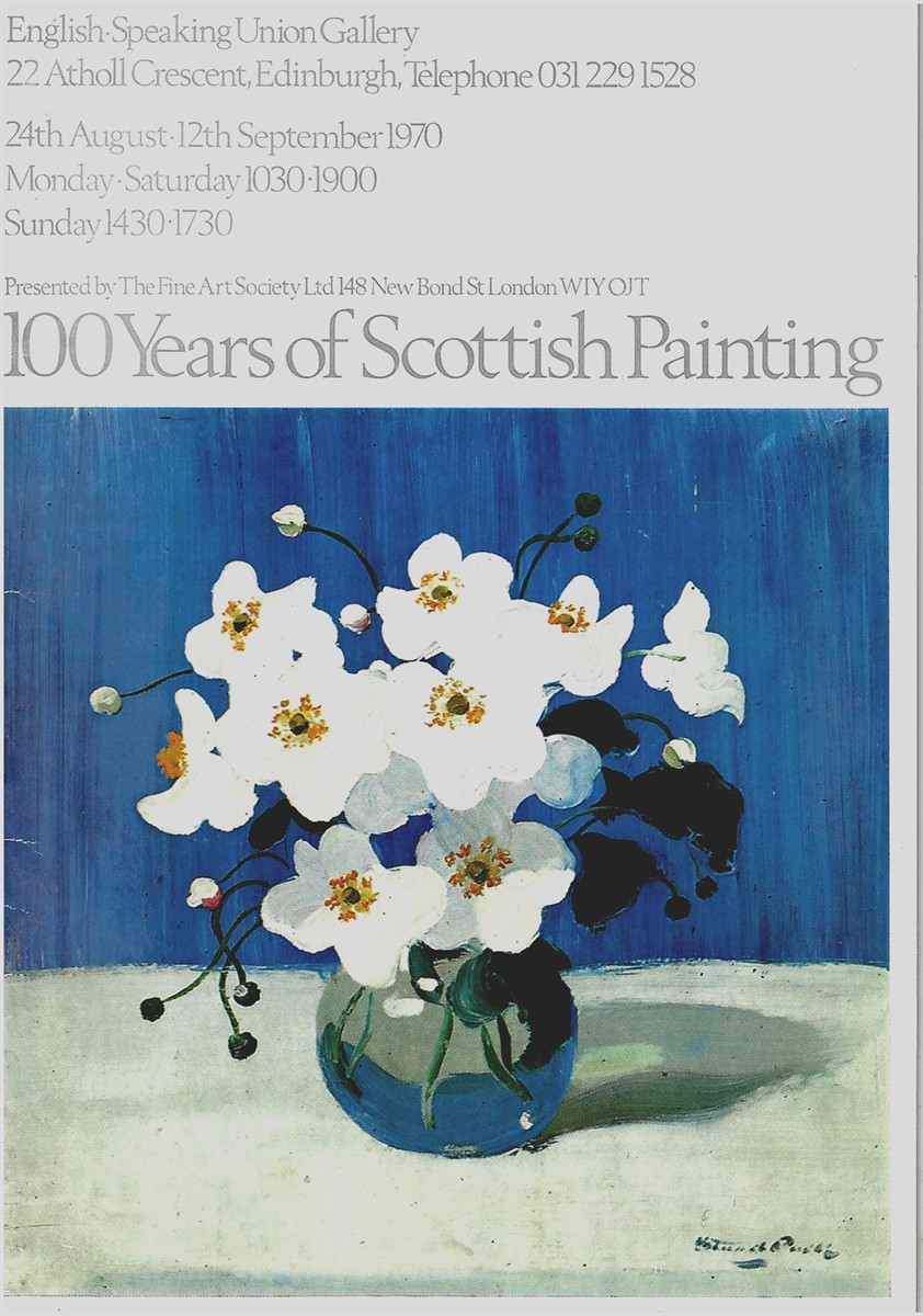 100 YEARS of SCOTTISH PAINTING. an Exhibition At the English Speaking Union Gallery , Edinburgh.