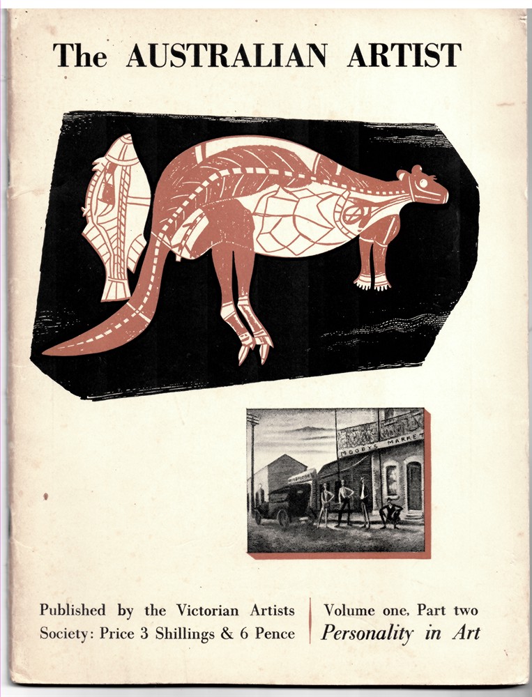 VICTORIAN ARTISTS SOCIETY - The Australian Artist. Volume One Part Two. Personality in Art.
