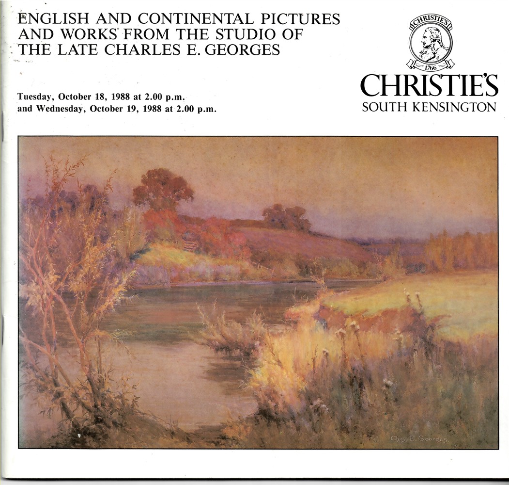 CHRISTIE'S - English and Continental Pictures and Works from the Studio of the Late Charles E. Georges. 18 & 19 October 1988
