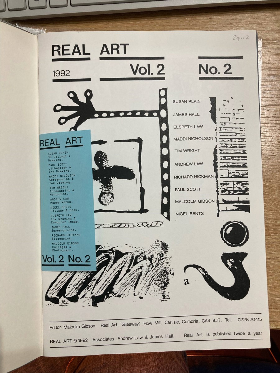 GIBSON, MALCOLM. EDITOR. - Real Art. Vol2. . No 2. 1992