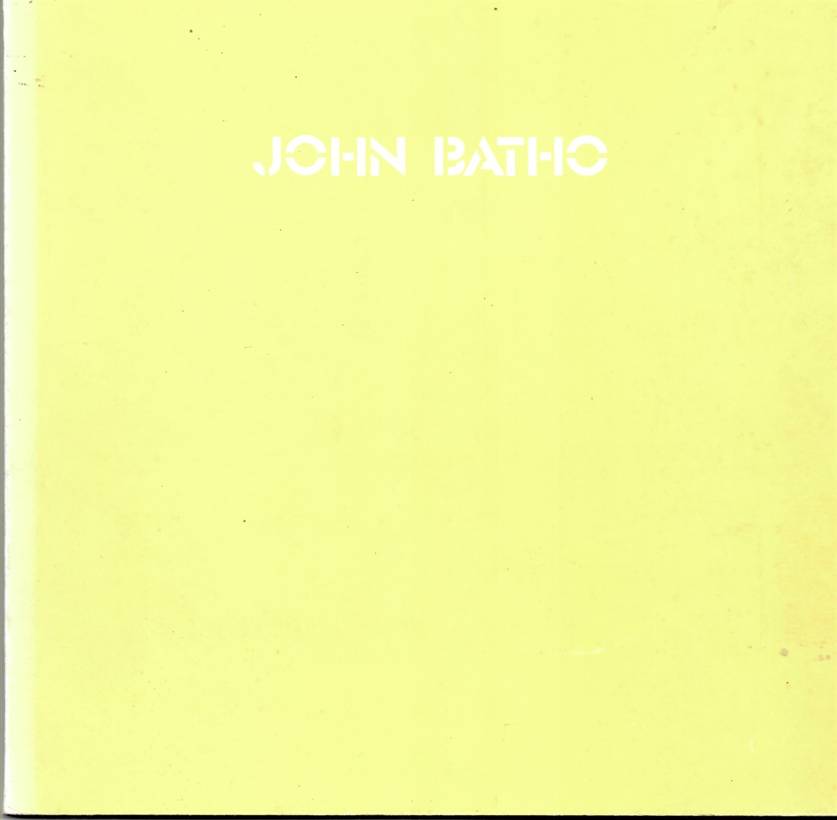 CONSTANTINI, PAOLO - John Batho la Couleur Et Son Lieu Deauville, Venice Burano. Venezia 19. VII. - 10. IX. 1983