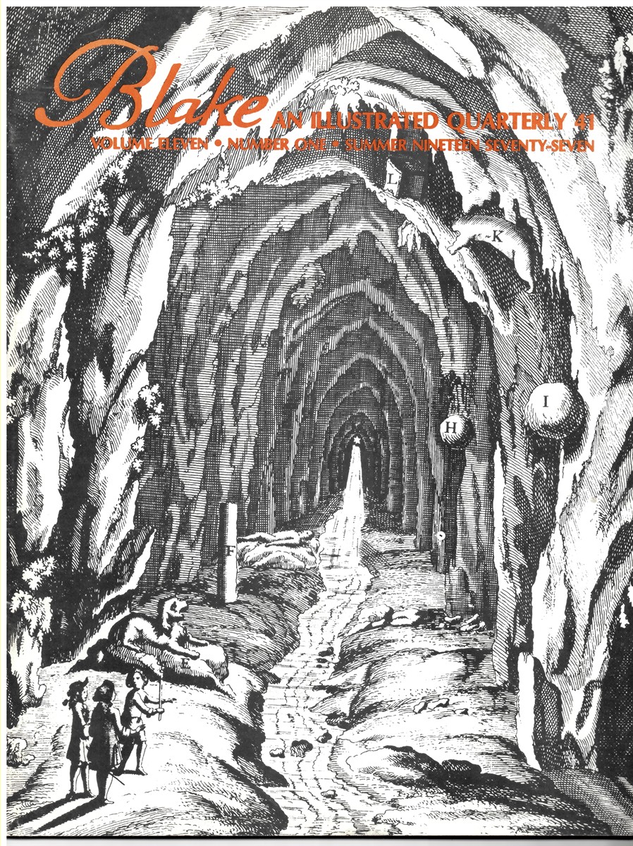 PALEY, MORTON D. & MORRIS EAVES (EDITORS) - Blake. An Illustrated Quarterly. Volume 11. Number One, Summer, 1977