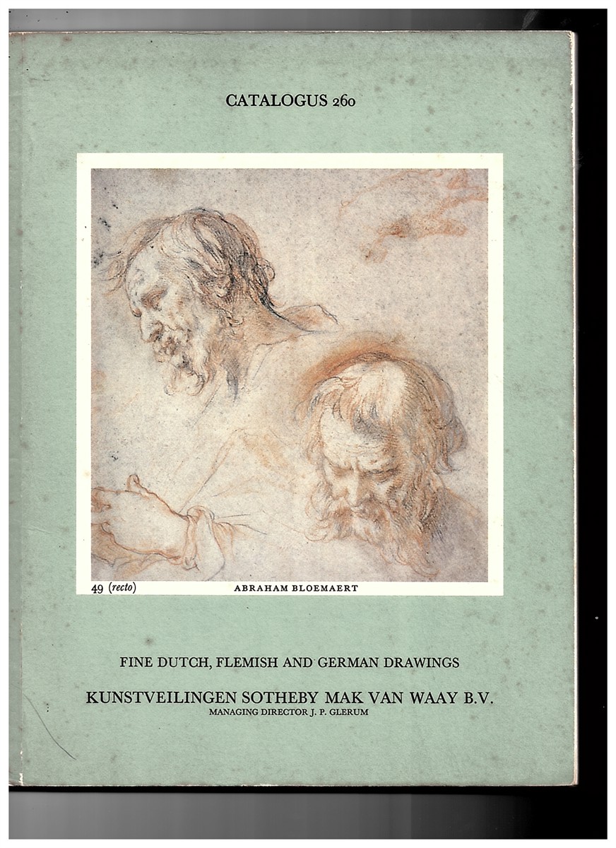 KUNSTVEILINGEN SOTHEBY MAK VAN WAAY - Catalogus 260 Fine Dutch, Flemish and German Drawings. Belangrijke Nederlandse, Vlaamse en Duitse Tekeningen 3 May 1975 3 Mei 1976