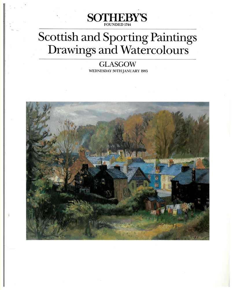 SOTHEBY'S - Scottish and Sporting Paintings, Drawings and Watercolours 1800 - 1950. Glasgow. 30 January 1985