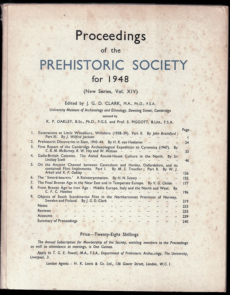 Proceedings of the Prehistoric Society for 1948 (New Series, Vol. XIV)