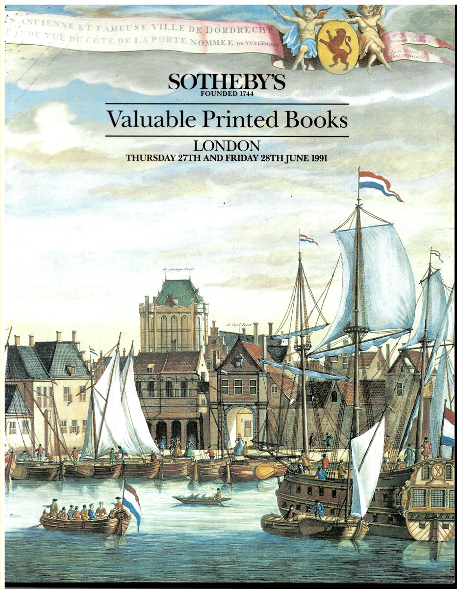SOTHEBY'S - Valuable Printed Books. London. Thursday 27th and Friday 28th June 1991