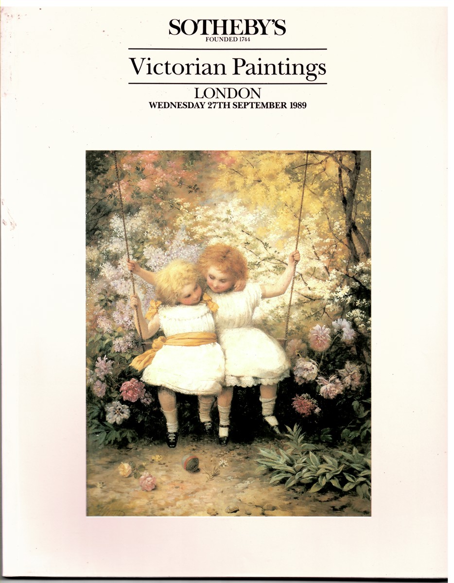 SOTHEBY'S - Victorian Paintings. London. Wednesday 27th September 1989