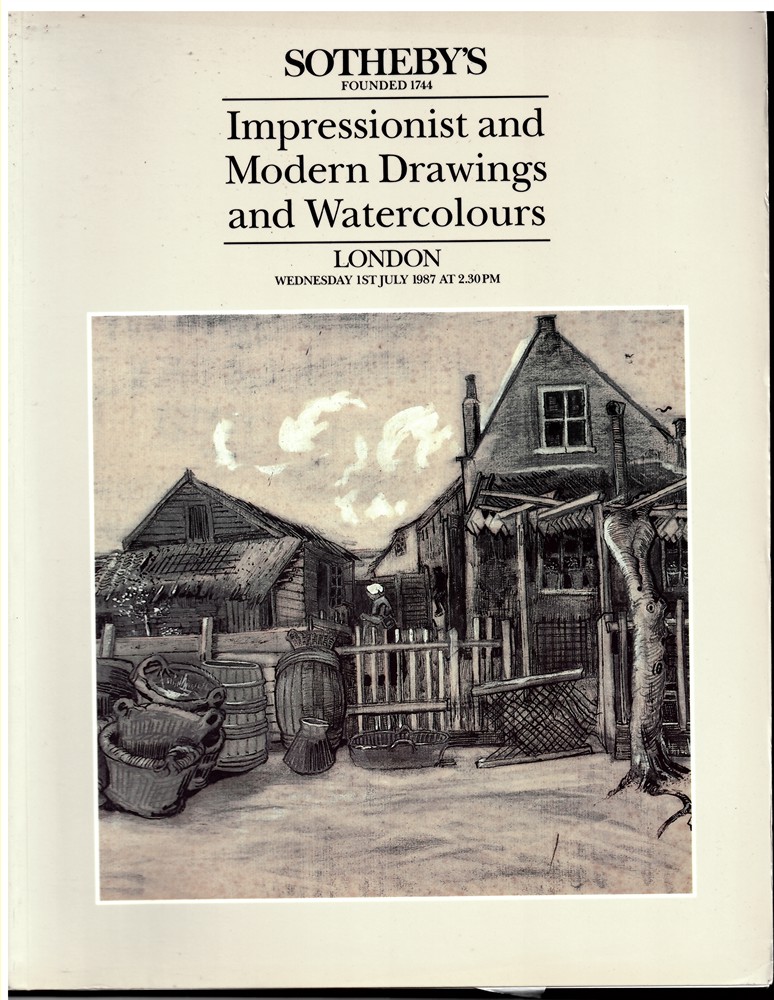 SOTHEBY'S - Impressionist and Modern Drawings and Watercolours. London. Wednesday 1st July 1987