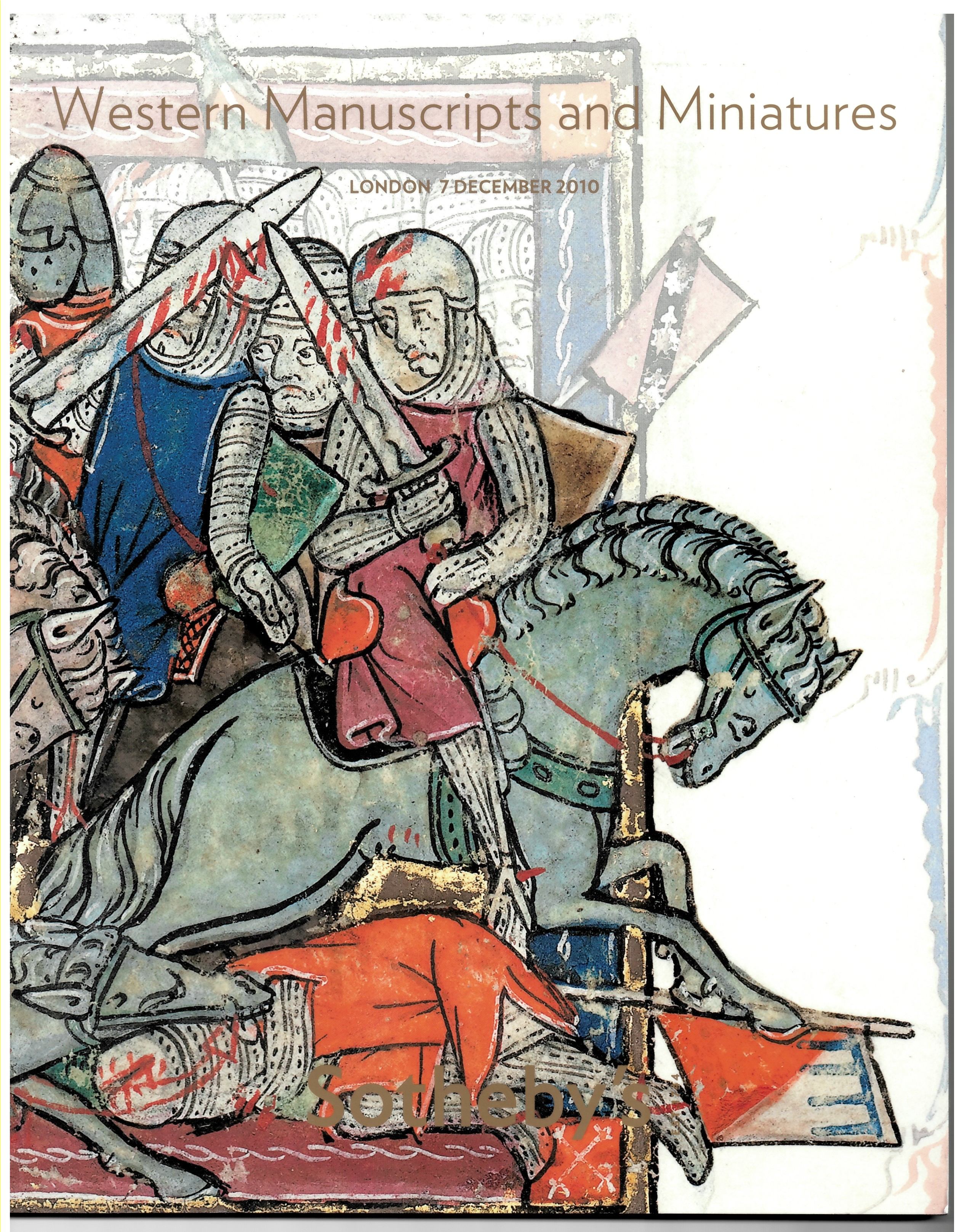 SOTHEBY'S - Western Manuscripts and Miniatures. London 7 December 2010