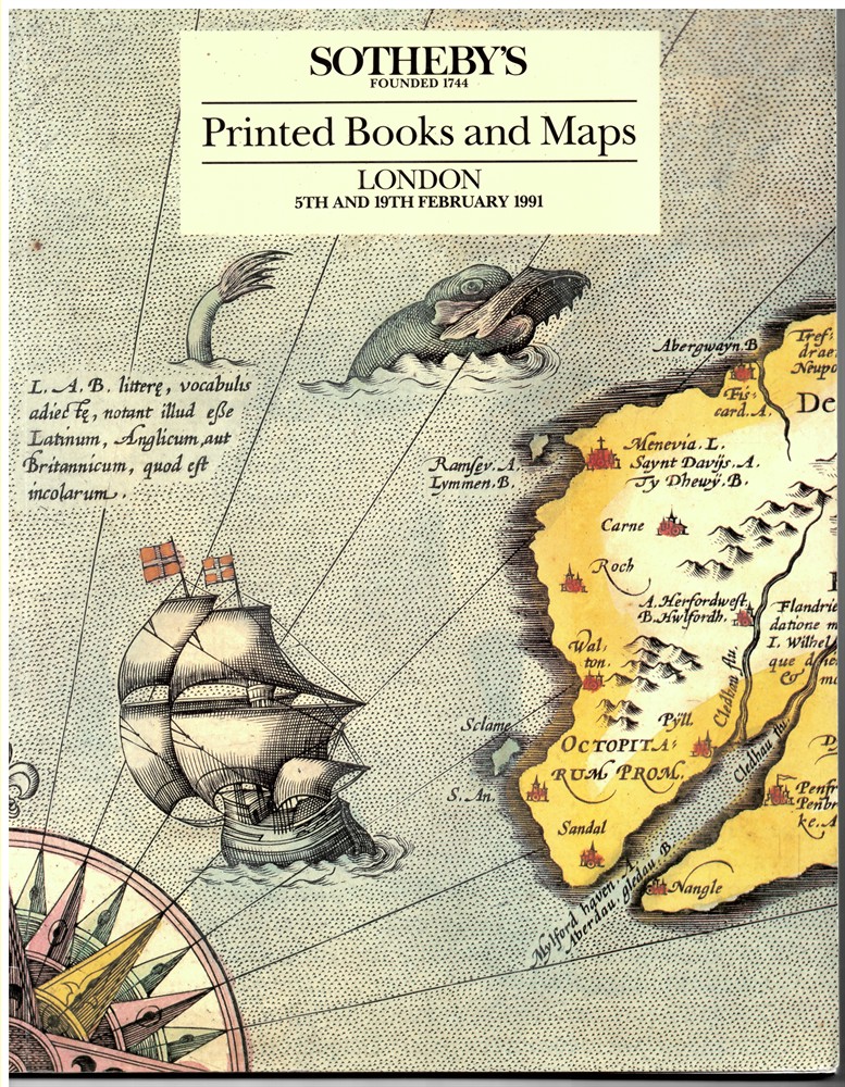 SOTHEBY'S - Printed Books and Maps. London. 5th and 19th February 1991