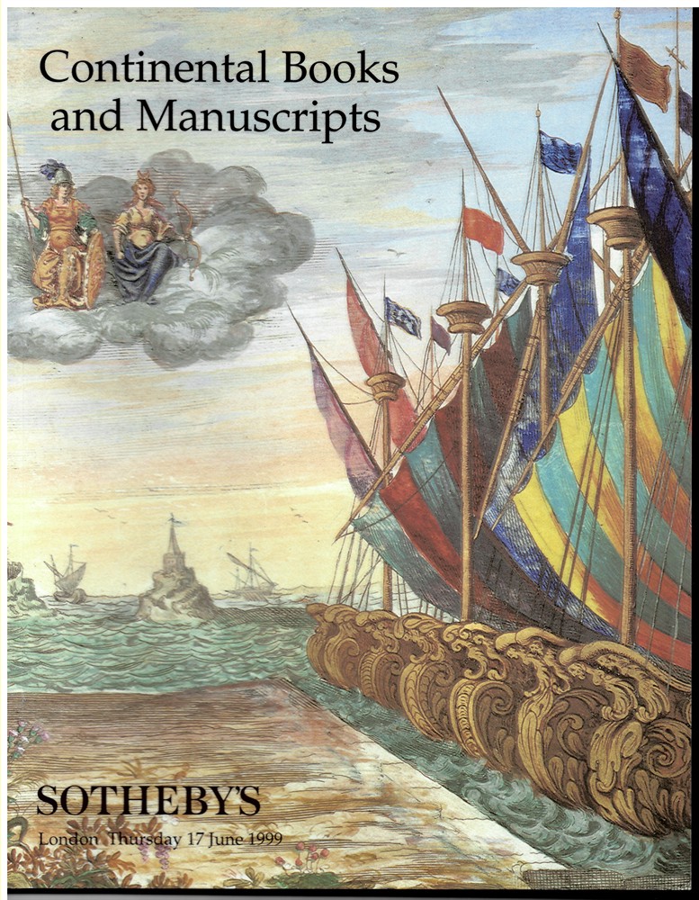 SOTHEBY'S - Continental Books and Manuscripts. London Thursday 17 June 1997