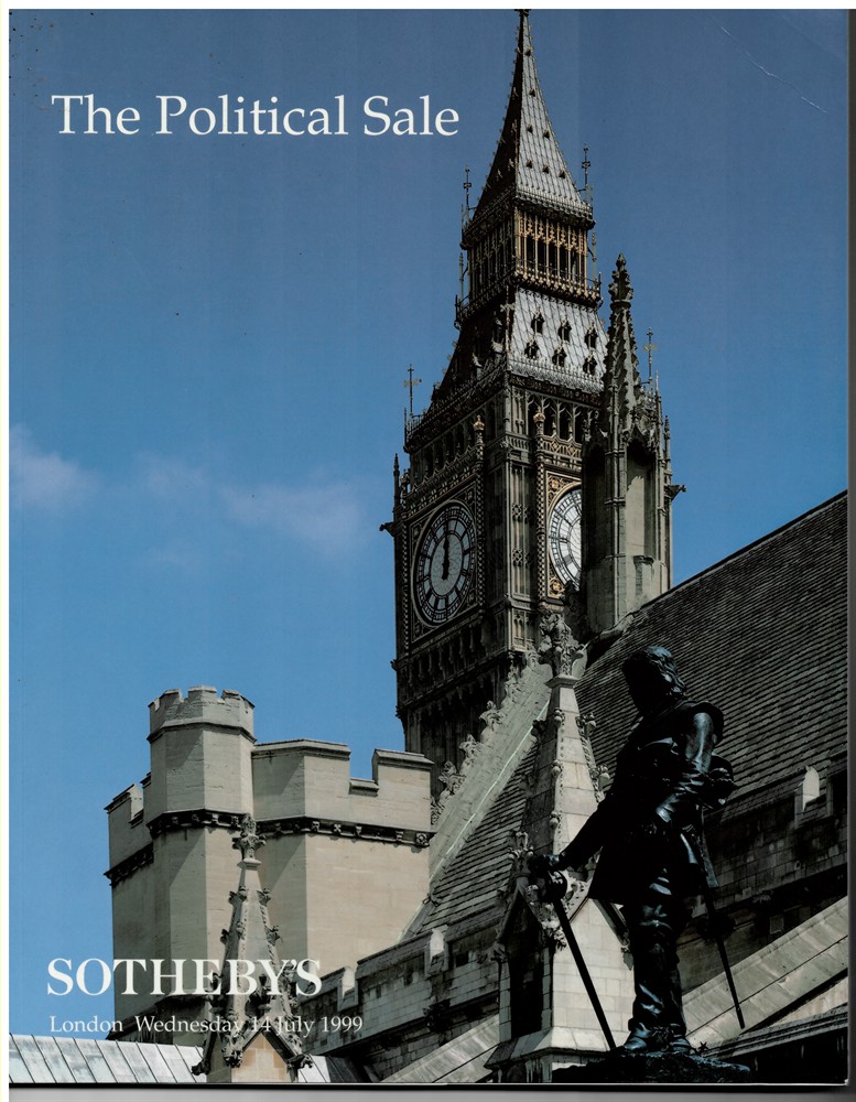 SOTHEBY'S - The Political Sale. London. Wednesday 14 July 1999