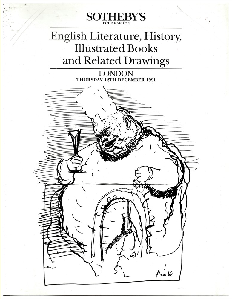 SOTHEBY'S - English Literature, History, Illustrated Books and Related Drawings. . London. Thursday 12th December 1991