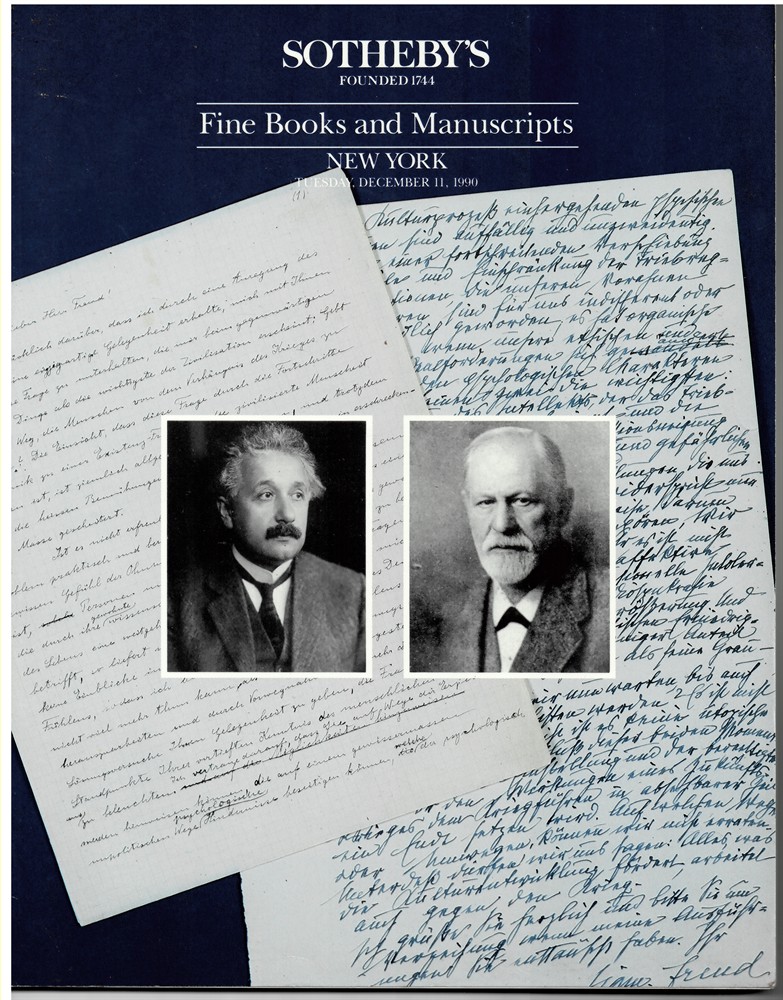 SOTHEBY'S - Fine Books and Manuscripts. New York. Tuesday, December 11, 1990