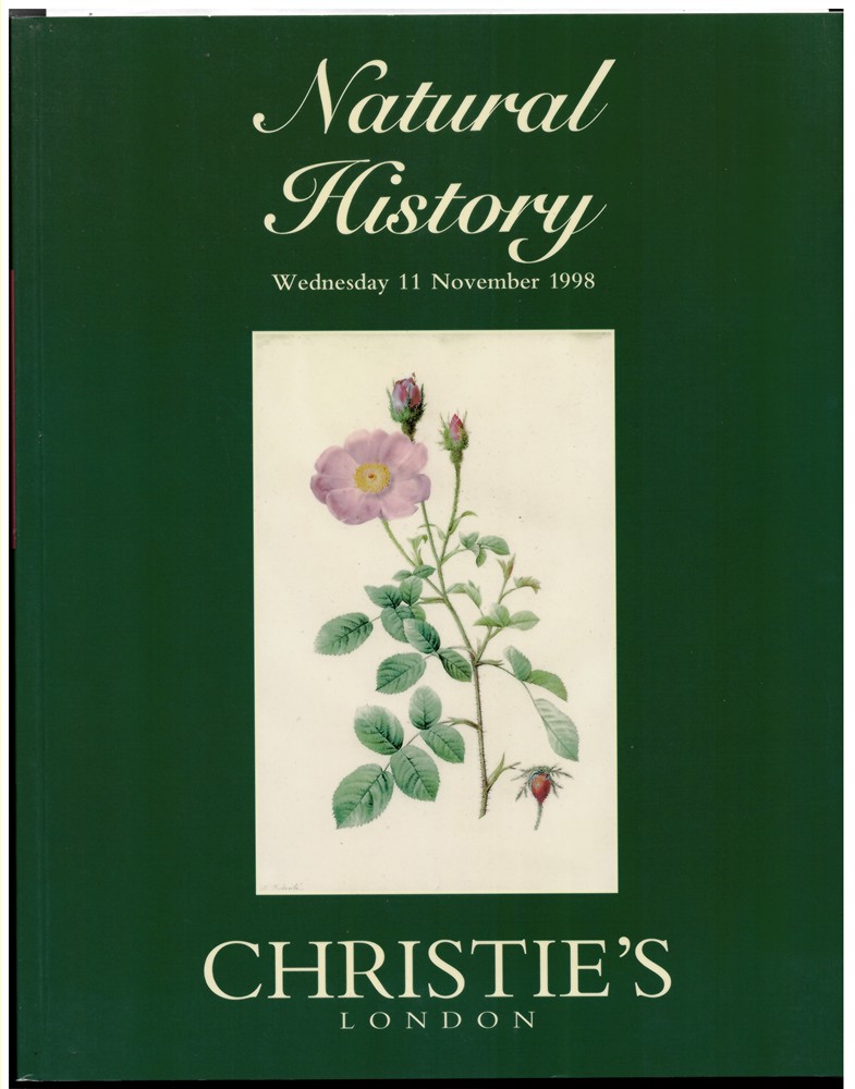 CHRISTIE'S - Natural History. Wednesday 11 November 1998