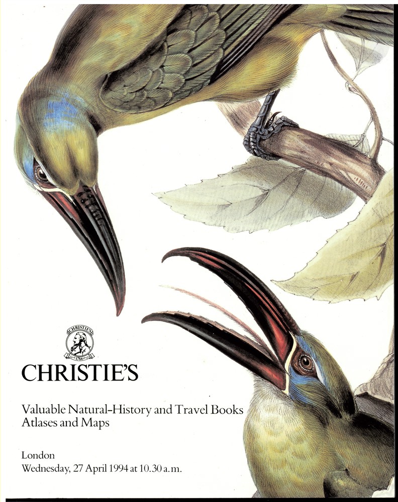 CHRISTIE'S - Valuable Natural-History and Travel Books, Atlases and Maps. Wednesday 27 April 1994