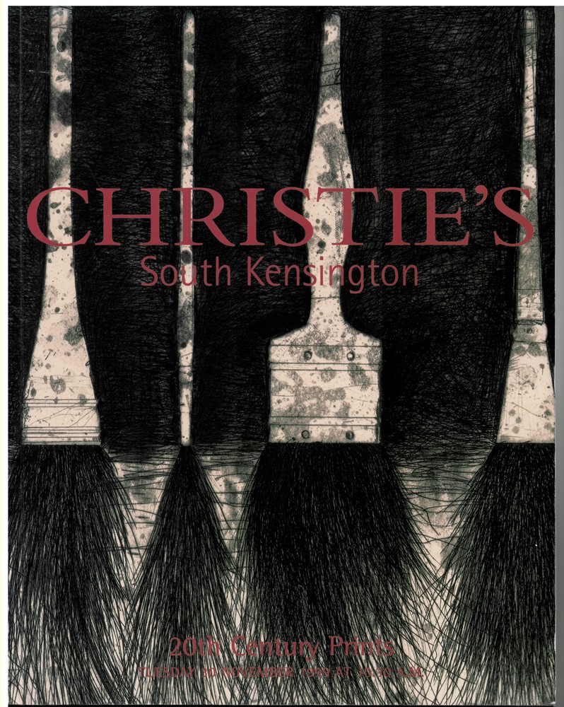 CHRISTIE'S - Old Master, Nineteenth and Twentieth Century Prints. Tuesday 30 November 1999