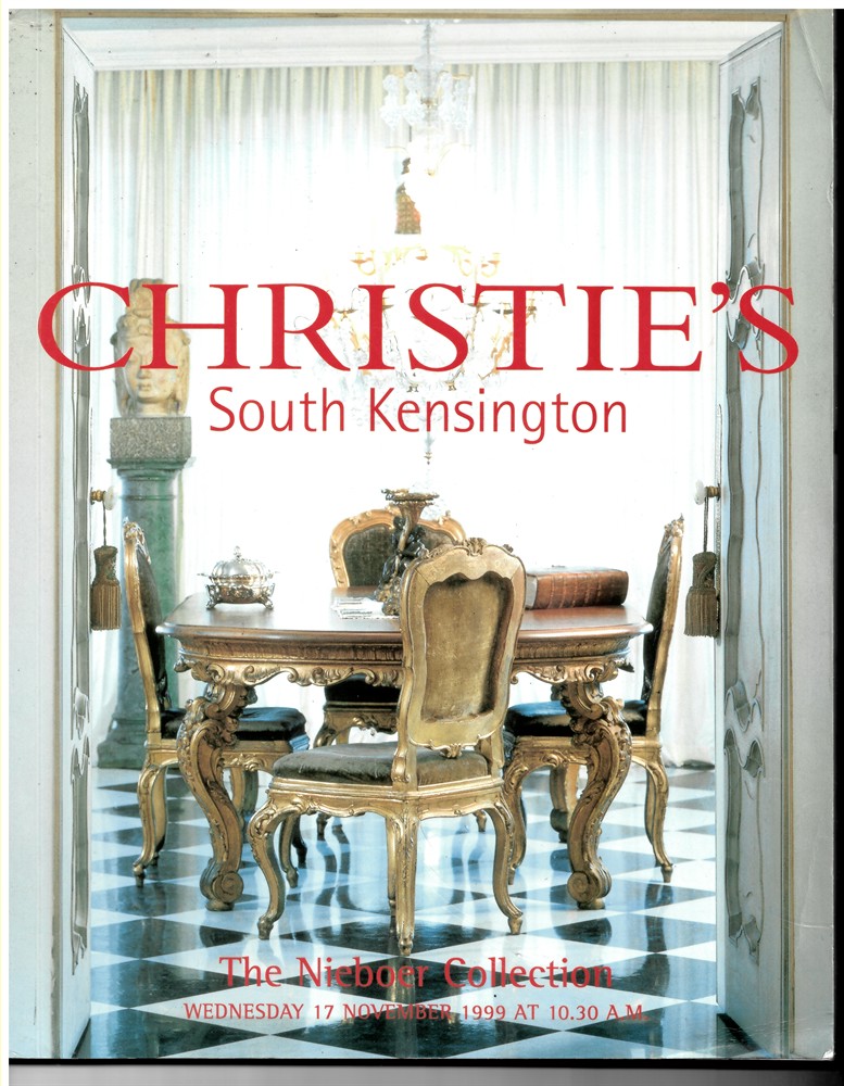 CHRISTIE'S SOUTH KENSINGTON - The Nieboer Collection. Wednesday 17 November 1999