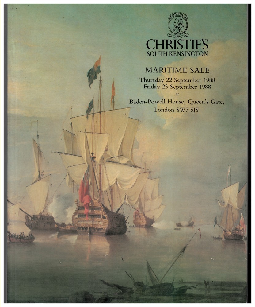 CHRISTIE'S SOUTH KENSINGTON - Maritime Sale. Thursday 22 September 1988 Friday 23 September 1988