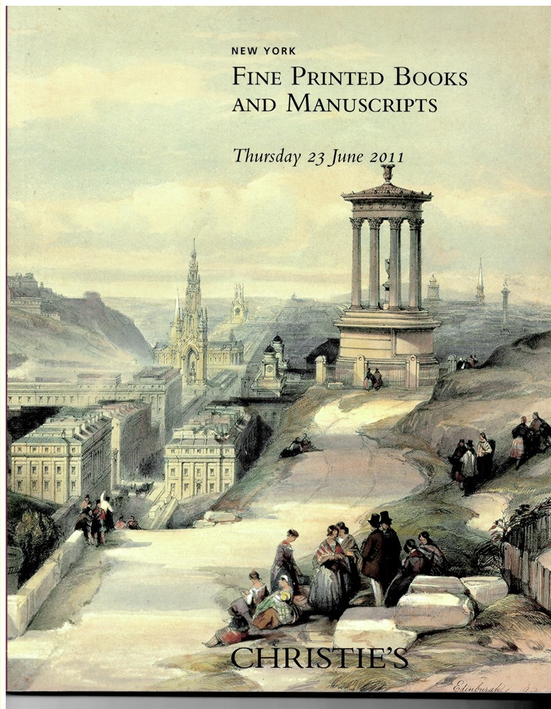 CHRISTIE'S - Fine Printed Books and Manuscripts. New York. Thursday 23 June 2011