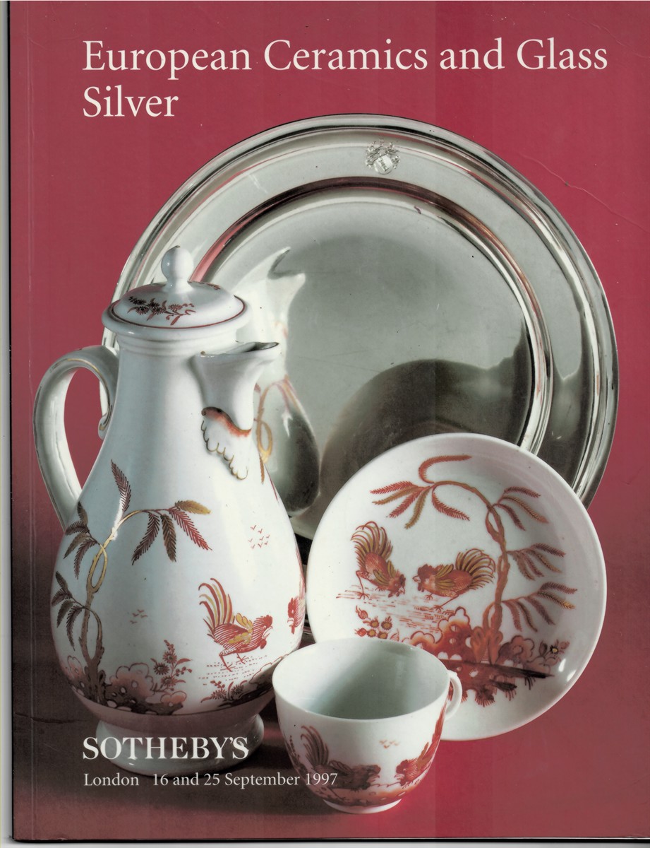 SOTHEBY'S - European Ceramics and Glass Silver. London 16 and 25 September 1997