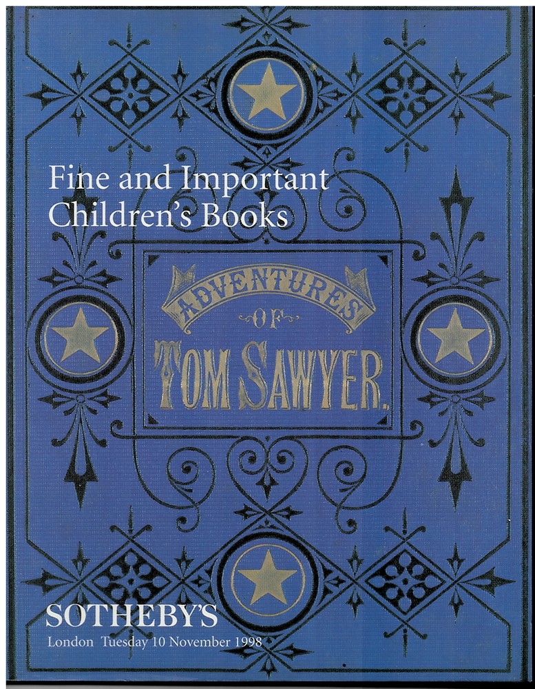 SOTHEBY'S - Fine and Important Children's Books. London. Tuesday 10 November 1998