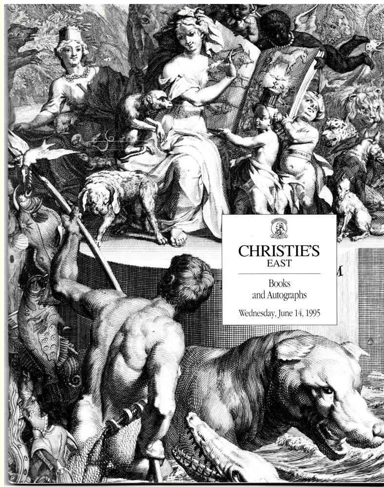 CHRISTIE'S EAST - Books and Autographs. Wednesday, June 14, 1995