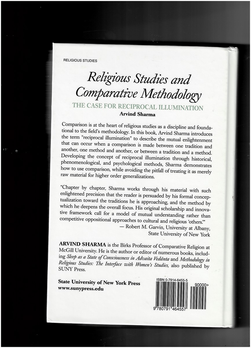SHARMA, ARVIND - Religious Studies and Comparative Methodology: The Case for Reciprocal Illumination
