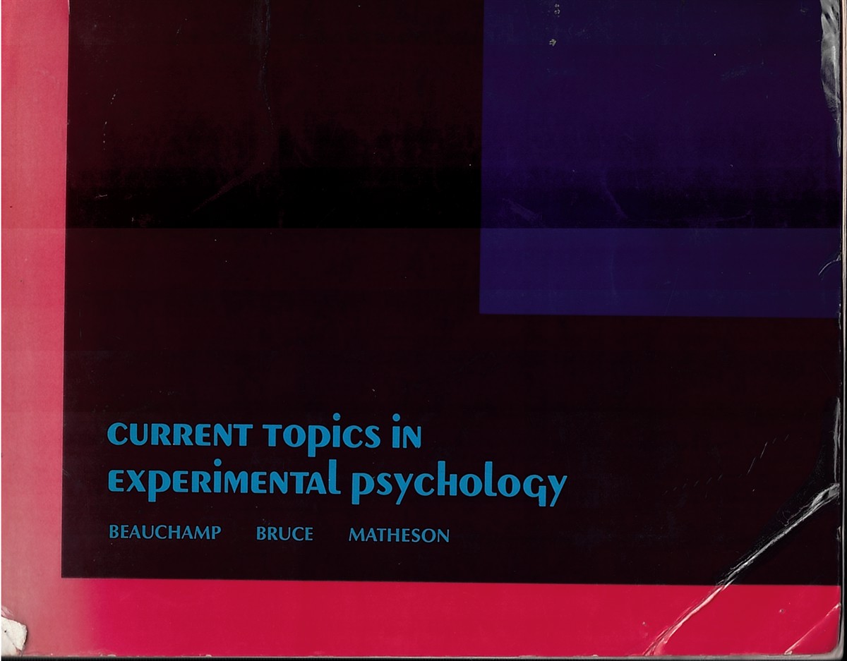 Current Topics in Experimental Psychology