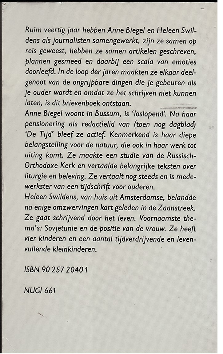 BIEGEL, ANNE & HELEEN SWILDENS - M'n Bril in de Ijskast
