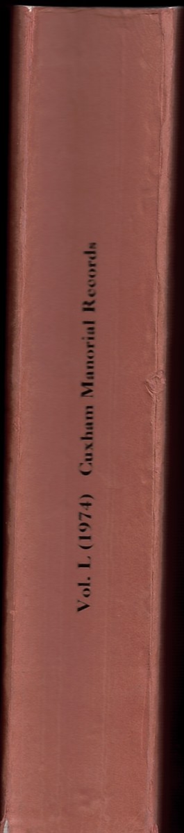 HARVEY, P. D. A. (EDITOR) - Manorial Records of Cuxham, Oxfordshire Circa 1200-1359