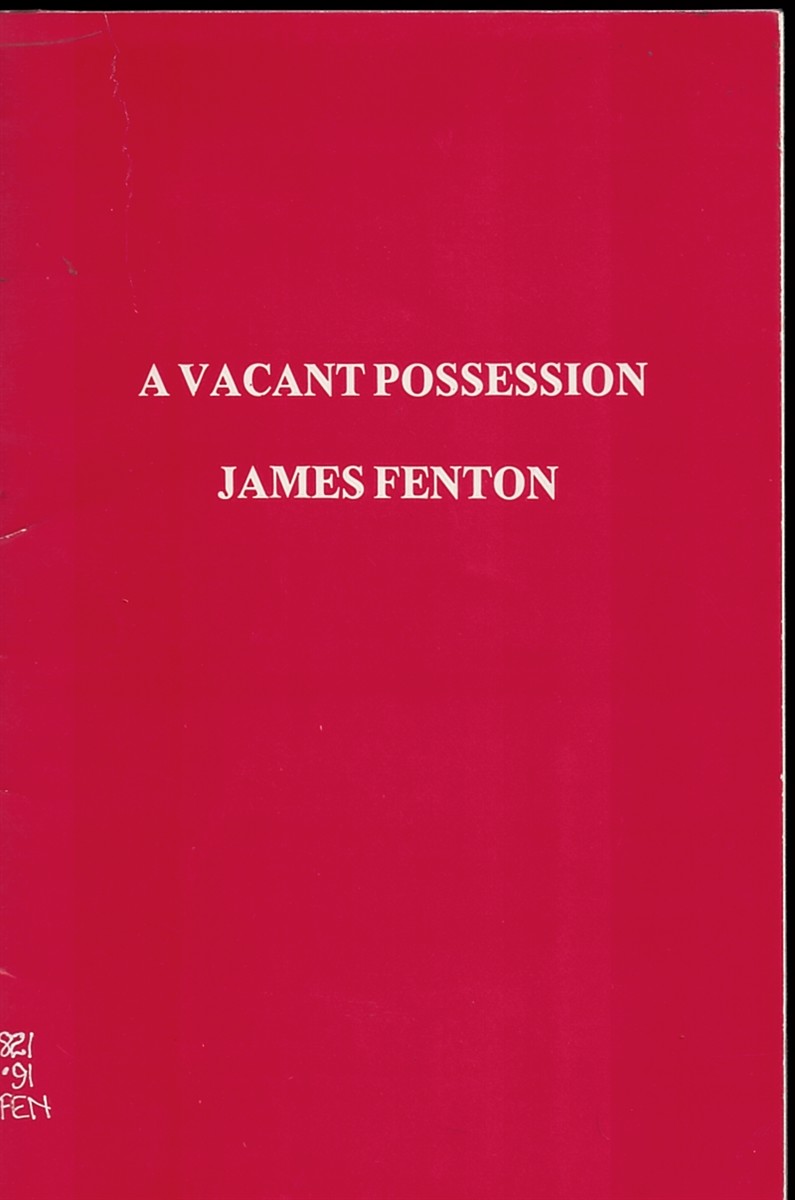 FENTON, JAMES - A Vacant Possession